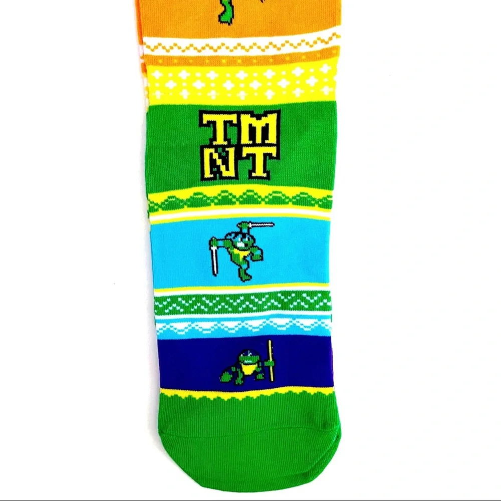 Odd Sox Teenage Mutant Ninja Turtles Crew Socks Mens Womens 80s 90s TMNT Gift